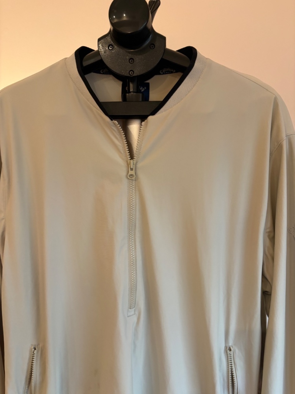 Callaway Golf Men's L Lightweight Stretch Golf Jacket Quarter Zip Pockets